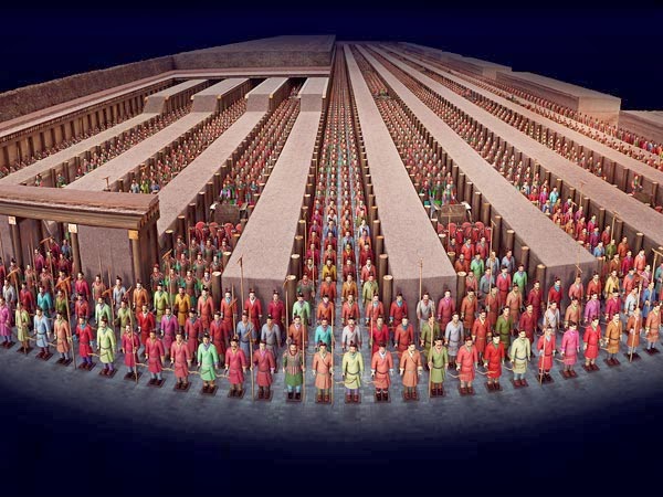 terracotta warriors color